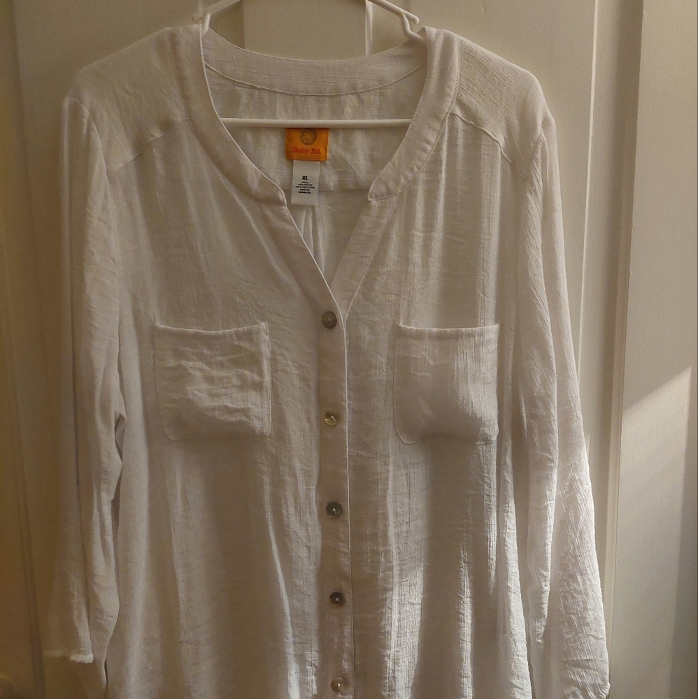 Ruby Rd. White Button Up